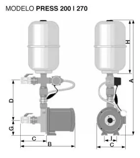 Pressurizador de água Rowa Press 200 – 19 Metros – Alta capacidade 8 duchas
